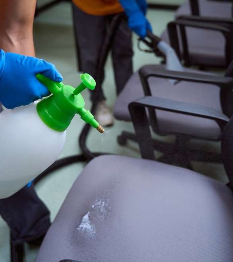 Certified,Cleaners,Using,Disinfectant,Fluid,On,Furniture