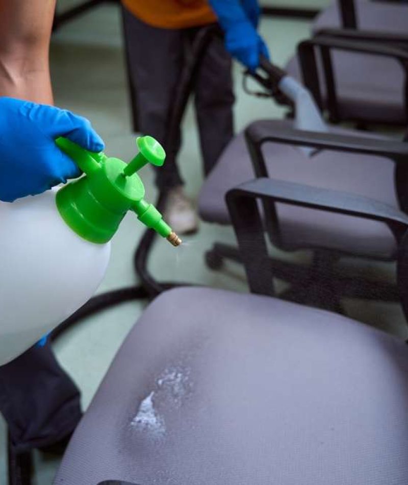 Certified,Cleaners,Using,Disinfectant,Fluid,On,Furniture