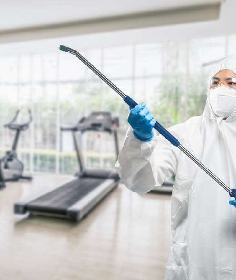 Worker,Wears,Medical,Protective,Suit,Or,White,Coverall,Suit,Sanitize