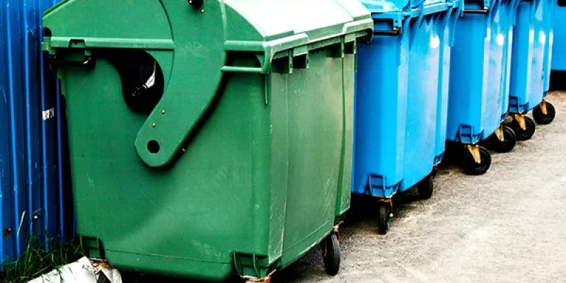 coloured bins