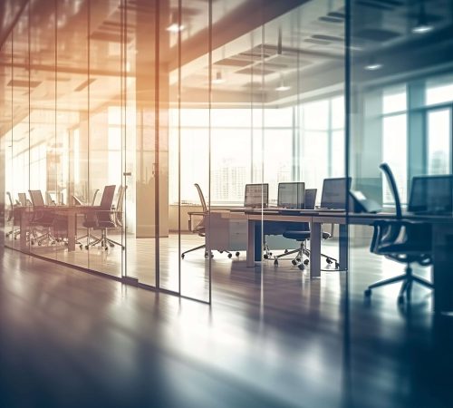 Beautiful,Blurred,Background,Of,A,Light,Modern,Office,,High,Quality