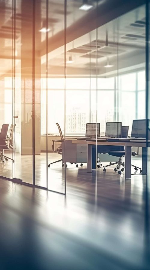 Beautiful,Blurred,Background,Of,A,Light,Modern,Office,,High,Quality