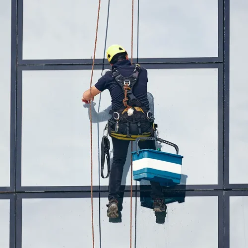 window cleaning abseil