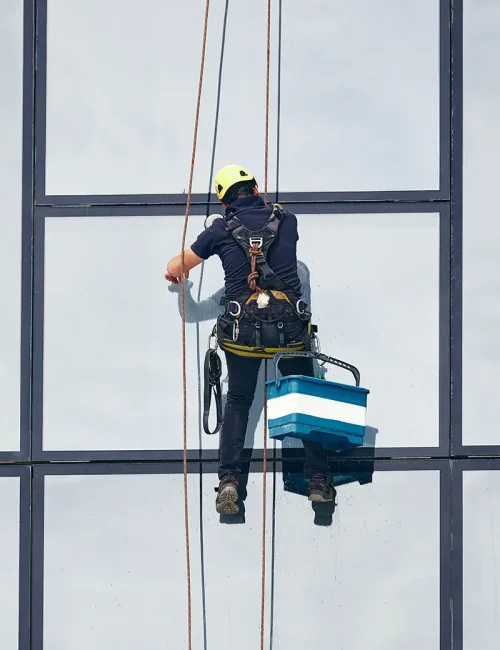 window cleaning abseil